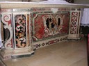 Chiesa parrocchiale, altare maggiore, paliotto con tarsie marmoree di gran pregio - thumbnail