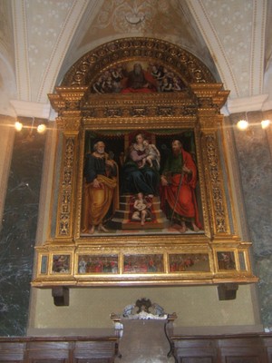 Chiesa dei SS. Pietro e Paolo, tavola di Simone Carretta da Modena, a. 1568