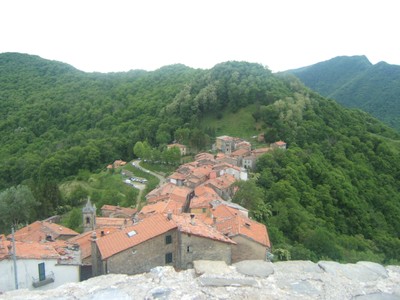Scorcio del paese visto dalla torre della Rocca - small